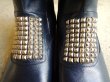 画像3: 【2月28日まで期間限定50%OFF】KIDILL x BROGA VIDAR Leather Studs Boots Navy Calf (3)