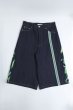 画像1: 【2月28日まで期間限定50%OFF】boys in the band別注 TENDER PERSON FLAME PATTERN  SHORTS　INDIGO (1)