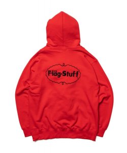 画像2: F-LAGSTUF-F  ICE LOGO ZIP HOODIE RED