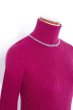 画像4:  rurumu: mix rib turtleneck knit magenta (4)