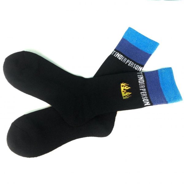 画像1: 【2月28日まで期間限定20%OFF】boys in the band別注　TENDER PERSON GLITTER RIB SOCKS  (1)