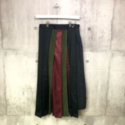 画像1: N'enuphar 2021-21A/W HFSK01 プリーツ巻きスカート