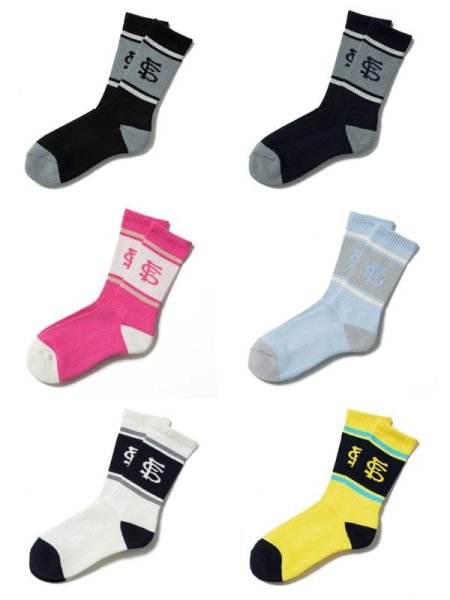 画像1: 【2月28日まで期間限定30%OFF】 F-LAGSTUF-F  LINE FS LOGO SOX  (1)