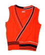 画像1: 【2月28日まで期間限定50%OFF】TENDER PERSON　CROSS KNIT VEST ORANGE (1)