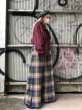 画像6: el conductorH COTTON CHECK FLANNEL WIDE TROUSERS BLU/GR boys EXCLUSIYE (6)