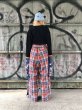 画像4: el conductorH COTTON CHECK FLANNEL WIDE TROUSERS BLU/RED boys EXCLUSIYE (4)