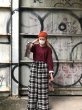 画像6: el conductorH COTTON CHECK FLANNEL WIDE TROUSERS BK/WH boys EXCLUSIYE (6)