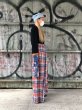 画像5: el conductorH COTTON CHECK FLANNEL WIDE TROUSERS BLU/RED boys EXCLUSIYE (5)