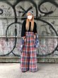 画像3: el conductorH COTTON CHECK FLANNEL WIDE TROUSERS BLU/RED boys EXCLUSIYE (3)