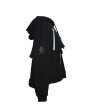 画像3: rurumu: bind rune layered hoodie black (3)