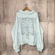 画像2: el conductorH　COTTON HOODED SWEATER 'BONES　MINT　boys EXCLUSIYE (2)