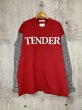 画像1: 【2月28日まで期間限定50%OFF】TENDER PERSON GINGHAM LONG TEE RED (1)