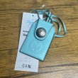 画像2: blackmeans leather OMAMORI case TURQUOISE/SILVER (2)