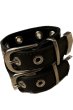 画像2: 【2月28日まで期間限定20%OFF】el conductorH　DOUBLE BUCKLE LEATHER BRABELT　BK (2)