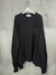 画像2: 【2月28日まで期間限定40%OFF】Azuma GHOST CLOTH SWEATSHIRT BLACK (2)