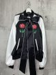 画像2: 【2月28日まで期間限定40%OFF】KIDILL KL737 BOWTIE SOUVENIR JACKET ROSE & GIRL EMBROIDERY BLACK (2)