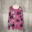 画像2: 【2月28日まで期間限定40%OFF】el conductorH　MOHAIR KNIT CREWNECK CARDIGAN 'LIPS 　PINK (2)