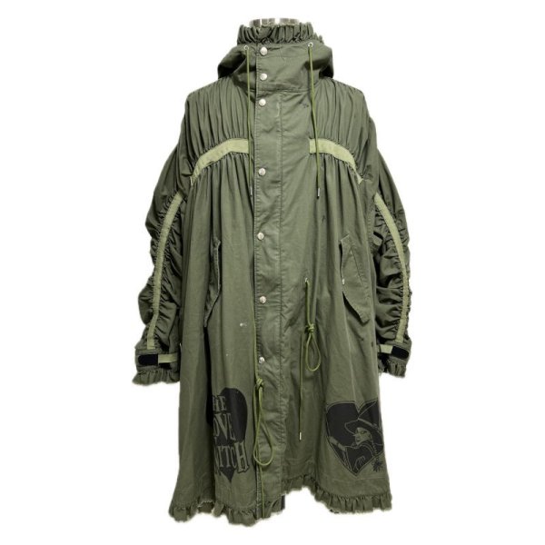 画像1: 【2月28日まで期間限定40%OFF】KIDILL 24SS　KL791 BUNNY MODS COAT　KHAKI GREEN (1)