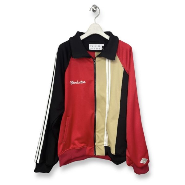 画像1: 【2月28日まで期間限定40%OFF】el conductorH　CRAZY PATTERN TRACK JKT　RED (1)