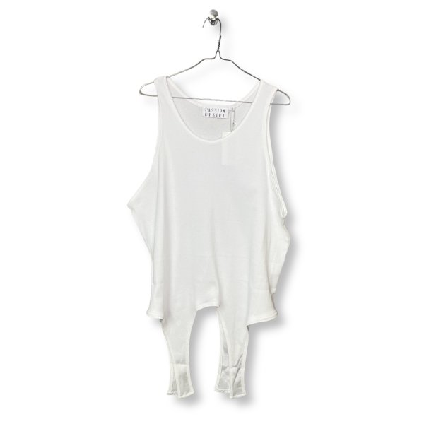 画像1: 【2月28日まで期間限定40%OFF】el conductorH　TAILSCOTTON TANKTOP　WHITE (1)