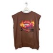 画像1: 【2月28日まで期間限定40%OFF】TENDER PERSON　 AIRBRUSHED CUTSLEEVE VEST　BROWN (1)