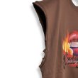 画像3: 【2月28日まで期間限定40%OFF】TENDER PERSON　 AIRBRUSHED CUTSLEEVE VEST　BROWN (3)