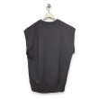 画像2: 【2月28日まで期間限定40%OFF】TENDER PERSON　 AIRBRUSHED CUTSLEEVE VEST　CHARCOAL (2)