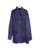 画像1: 【2月28日まで期間限定40%OFF】KIDILL KL741 OVERSIZE DENIM SHIRT MULTI PRINT CHEMICAL WASH PURPLE CHEMICAL (1)