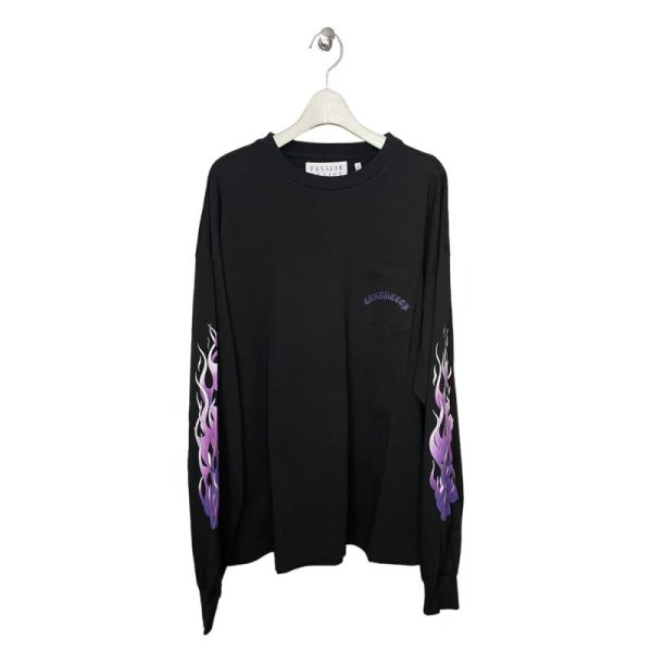 画像1: el conductorH × boys in the band　FLAME PATTERN LONGSLEEVE T-SHIRT　PPL (1)