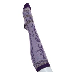 画像1: rurumu: 24SS witch craft high socks  purple
