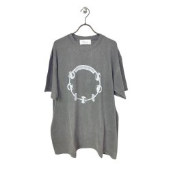 画像1: Azuma.　24AH-CS-06 TAMBOURINE T-SHIRT　CHARCOAL BLACK