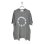 画像1: Azuma.　24AH-CS-06 TAMBOURINE T-SHIRT　CHARCOAL BLACK (1)