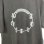 画像2: Azuma.　24AH-CS-06 TAMBOURINE T-SHIRT　CHARCOAL BLACK (2)