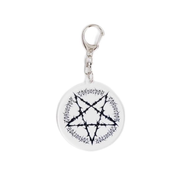 画像1: 【2月28日まで期間限定20%OFF】el conductorH 　ACRYLIC KEYCHAIN 'PENTAGRAM　CLEAR (1)