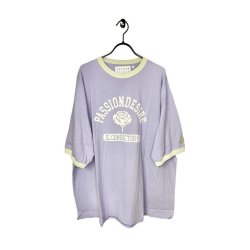 画像1: el conductorH　PD24MC01 OVERSIZED TRIM T-SHIRT 'ROSE　LAVENDER