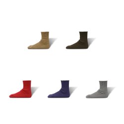 画像1: decka　Organic Ribbed Socks | Short Length | 4th Collection