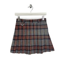 el conductorH　PD24AW05 PLEATED MINI SKIRT　RED