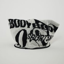 画像2: BODYSONG.　BS249704 PATCHWORK KNITTED CAP　WHITE