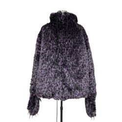 画像1: KIDILL 25AW　KL862 FAUX-FUR DEVIL JACKET　PURPLE LEOPARD