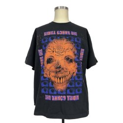 画像1: KIDILL 25AW　KL886 KIDILL GONNA DIE DESTROY T-SHIRT BIO WASHING　WASHED BLACK