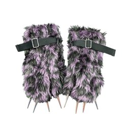 画像5: KIDILL 25AW　KL862 FAUX-FUR DEVIL JACKET　PURPLE LEOPARD