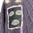 画像4: KIDILL 24AW　KL911 DESTROY PULLOVER KNIT COLLABRATION WITH rurumu: ARTWORK JAME REID.　PURPLE (4)