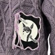 画像3: KIDILL 24AW　KL911 DESTROY PULLOVER KNIT COLLABRATION WITH rurumu: ARTWORK JAME REID.　PURPLE (3)