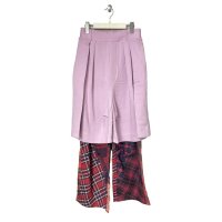 BASEMARK　24BF26 REMAKE LAYERED PANTS　PINK