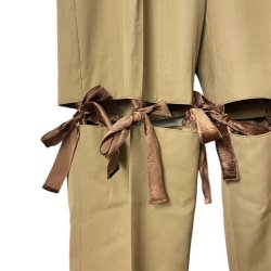 画像2: BASEMARK　24BF13 WOOL RIBBON PANTS　BEIGE