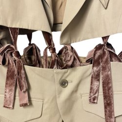 画像2: BASEMARK　24BF03 RIBBON JACKET　BEIGE