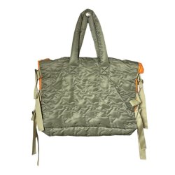 画像1: BASEMARK　24BF33 PADDING BAG　KHAKI