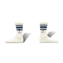 画像1: decka　80's Skater Socks | Embroidery | Kung-Fu