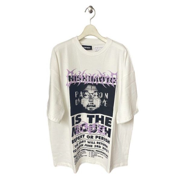 画像1: 【2月28日まで期間限定30%OFF】el conductorH　 ×NISHIMOTO IS THE MOUTH COTTON CLASSIC T-SHIRT　WHT (1)