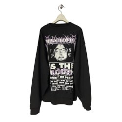 画像1: el conductorH　PD24MC05 ×NISHIMOTO IS THE MOUTH COTTON CLASSIC CREWNECK SWEATER　BK